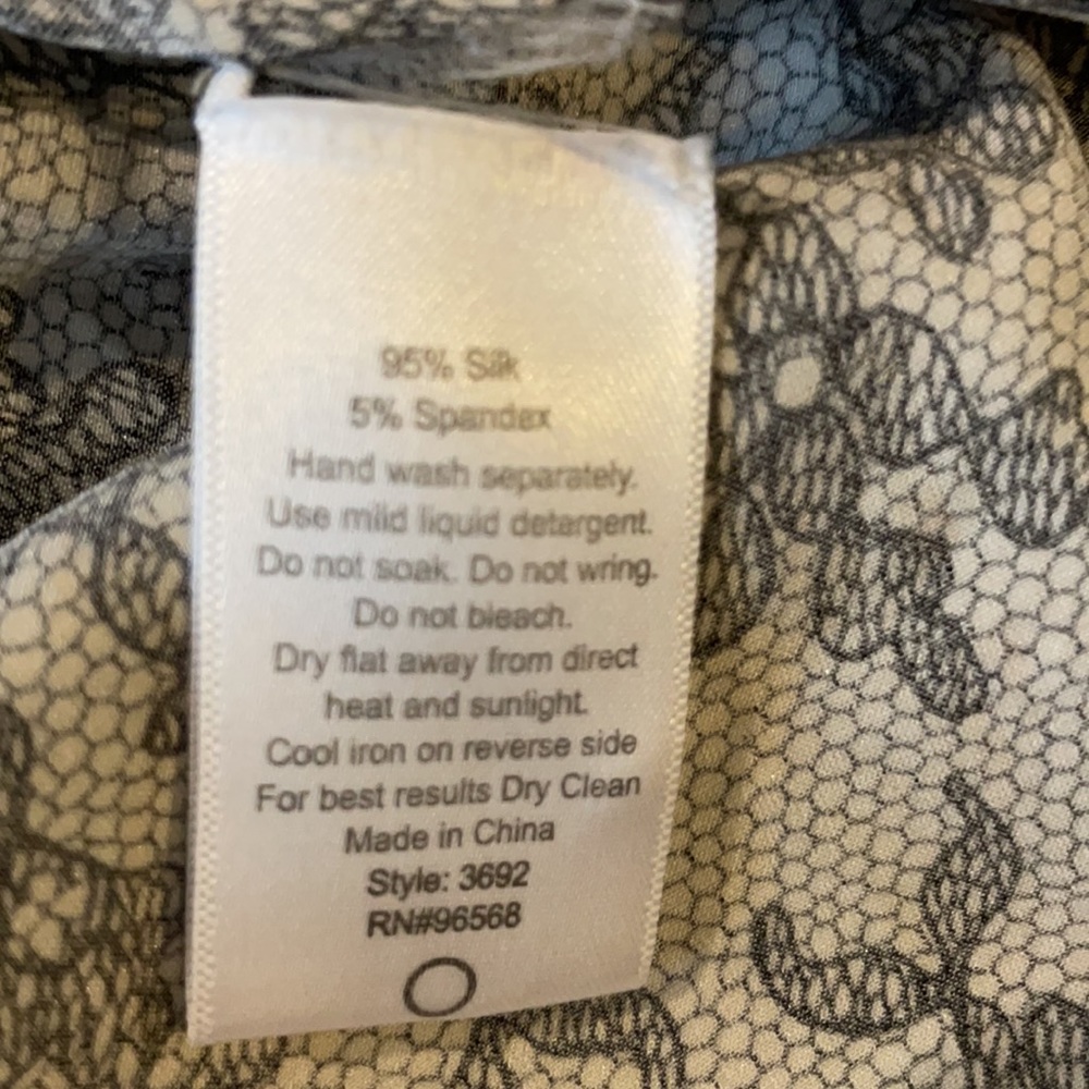 Charlotte Tarantola Black & White Lace-Print Top - Picture 7 of 7